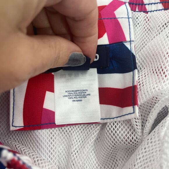 LANDS' END Swim Shorts Size M Inner Lining Pockets 5.5 Inch Inseam Board Trunks - Picture 4 of 7